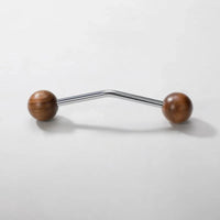 Furniture Hardware Nordic Art Handle/walnut Wood+Brass Handles and Knobs Drawer Pulls Kitchen Cabinet Knobs-Letifly Lights and Decor