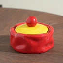 Colorful Ceramic Ashtray Living Room Desktop Fly Ash Storage Box Irregular Circular Ashtray Home Decoration Accessories Ashtray-Letifly Lights and Decor