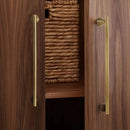 Bronze Brass + Walnut Wood Cabinet Handle and Knob Drawer Knobs T Bar Bedroom Kitchen Cupboard Hardware / Drawer Handles-Letifly Lights and Decor