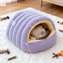 Letifly Lights & Decor - Cloud Nest Pet Bed - Plush Cat Cave Bed Soft Warm Pet House with Detachable Cushion