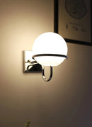 Kinetic Orb Wall Light - Letifly Lights and Decor - Modern Wall Light Glass Orb Curved Metal Arm Bauhaus Style Ambient Lighting