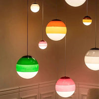 Modern Creative Colored Glass Ball LED Chandelier Restaurant Living Room Bedroom Hotel Art Pendant Lamp Home Decor Light Fixture-Letifly Lights and Decor