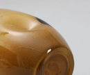 Amberfield Polka Vase Amber glass vase with black polka dots modern decorative elliptical vase