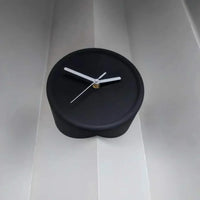 Ins Quiet Wall Clock 8inch Non-Ticking Punch-Free Corner Wall Clock Wall Decor Bedroom Technology Luxury Art Home Decoration-Letifly Lights and Decor