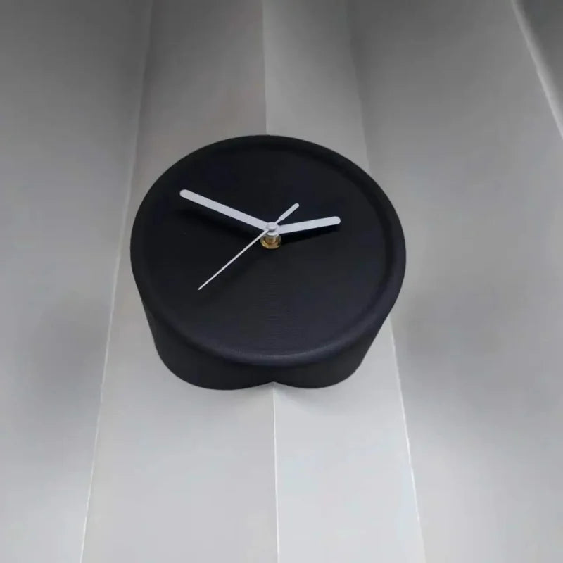 Ins Quiet Wall Clock 8inch Non-Ticking Punch-Free Corner Wall Clock Wall Decor Bedroom Technology Luxury Art Home Decoration-Letifly Lights and Decor