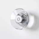 Modern round crystal LED wall sconce clear glass chrome mirror finish minimalist Italian lighting