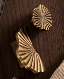 SBrass Cabinet Pulls Cup Flat Vintage Drawer Pulls Kitchen Cupboard Bathroom Dresser Cabinet Knob Hardware Antique Brass Handles-Letifly Lights and Decor