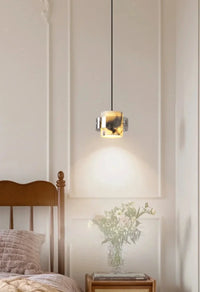 High-end Marble Pendant Lamp Natural Stone Bedroom Bedside Modern LED Luxury Chandelier Living Room Home Decor Hanging Lights-Letifly Lights and Decor