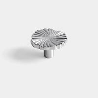 Santaya Brass Cabinet Pulls Cup Flat Chrome Drawer Pulls Kitchen Cupboard Bathroom Dresser Cabinet Knob Hardware Silver Handles-Letifly Lights and Decor