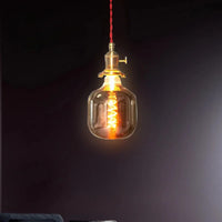Letifly Lights & Decor - The Smoke Spiral Filament Bulb - Mirror gray LED filament bulb with decorative spiral filament and warm ambient glow