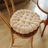 INS Cookie Biscuit Cushion Soft Cute Throw Pillow Square Circle Thicken Seat Decorative Flooring for Living Room Household Chair-Letifly Lights and Decor