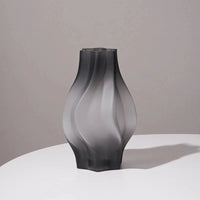 Luxury Nordic Minimalist Style Frosting Glass Vase Classic Home Living Room Decoration Stand For Flowers Decorative Vases Modern-Letifly Lights and Decor