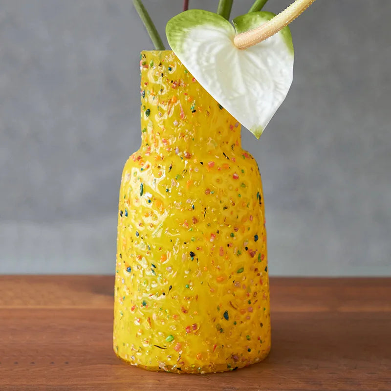 Glass Vase Color Irregularity Hydroponic Vessel Flower Vase Floral Arrangement Terrarium Home Decoration Accessories