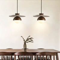 Scandinavian Modern Walnut Wood LED Pendant Light Creative for Bedroom Bedside Ambient Lighting Lamp Ceiling Light Led Lamp-Letifly Lights and Decor