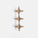 Letifly Lights & Decor - Crossbeam Brass Knobs - Sculptural Brass Cabinet Knobs Cross Shape Antique Gold Black Polished Chrome Hardware