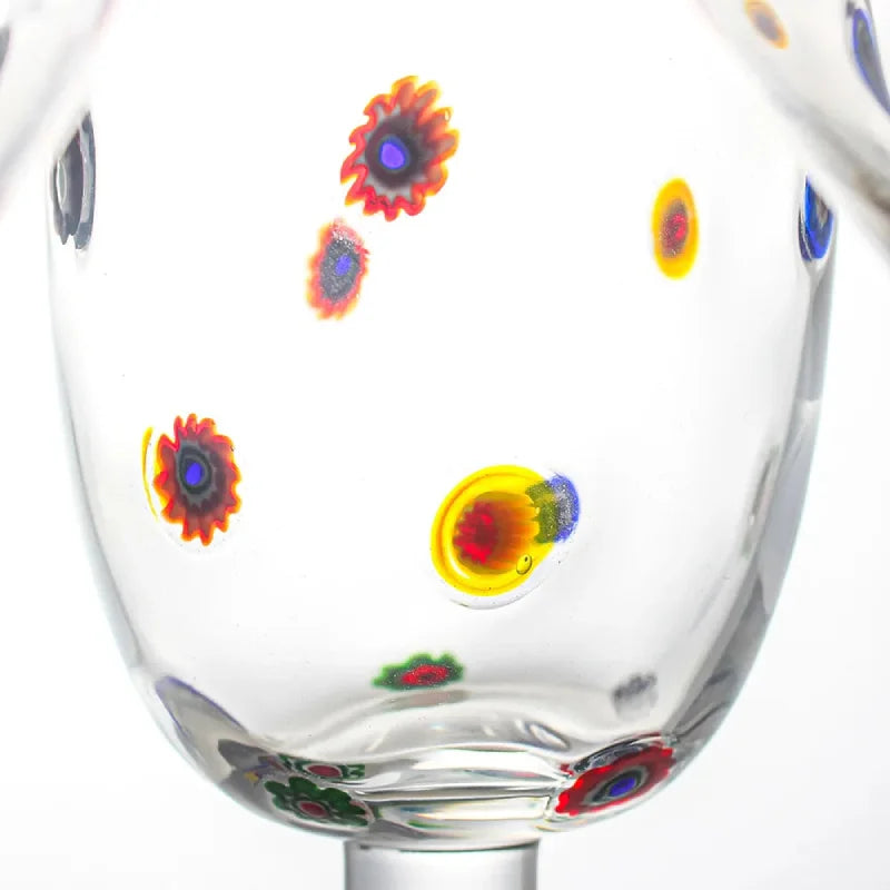 1 Piece Polka Kaleidoscope Handmade Decals Glass Cocktail Glass Goblet Champagne Glass Martini Glass Wine Glass-Letifly Lights and Decor