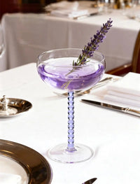 200ml Elegant Champagne Coupes Yellow Amber Green Purple Black Beaded Stem Glass Goblet Cocktail Glass Cup Beverage Drinkware-Letifly Lights and Decor