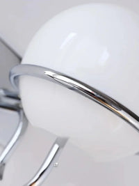 Kinetic Orb Wall Light - Letifly Lights and Decor - Modern Wall Light Glass Orb Curved Metal Arm Bauhaus Style Ambient Lighting