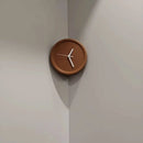 Ins Quiet Wall Clock 8inch Non-Ticking Punch-Free Corner Wall Clock Wall Decor Bedroom Technology Luxury Art Home Decoration-Letifly Lights and Decor