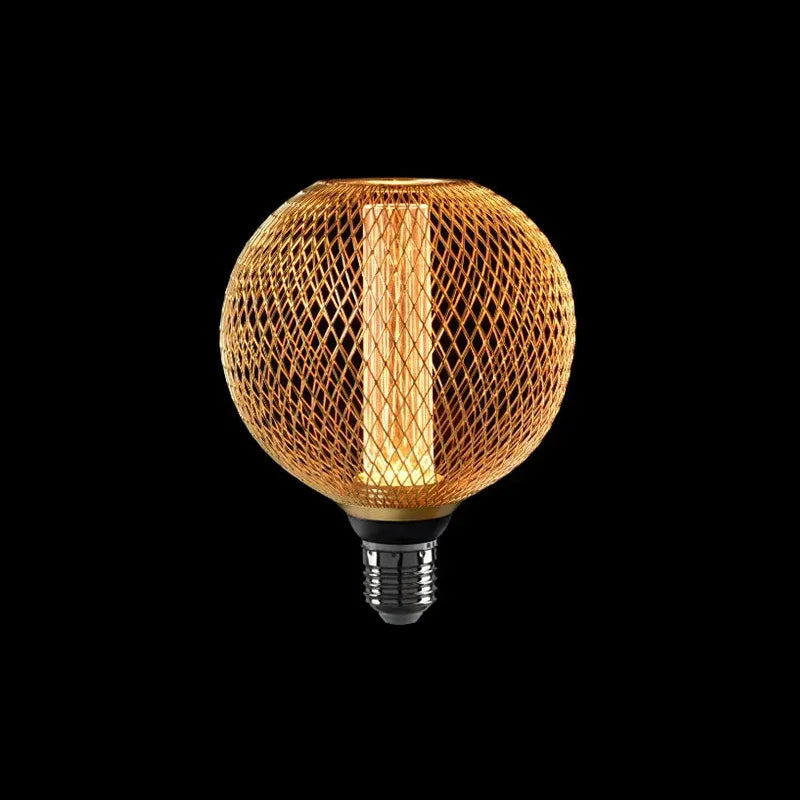 Nordic Simple Wrought Iron Mesh Cover Lamp Metal Cage Dining Bar Counter Light Luxury RN Light Pillar E27 Home Room Decor Indoor-Letifly Lights and Decor