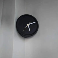 Ins Quiet Wall Clock 8inch Non-Ticking Punch-Free Corner Wall Clock Wall Decor Bedroom Technology Luxury Art Home Decoration-Letifly Lights and Decor