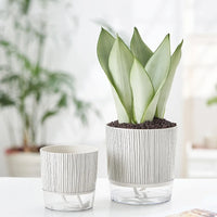 Self Absorbent Flowerpot Plastic Hydroponic Lazy Flowerpot Thickened Water Storage Plant Pot Desktop Potted Planter Home Decor-Letifly Lights and Decor