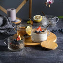 Heritage Embossed Glass Cups (Set of 4)-Letifly Lights and Decor