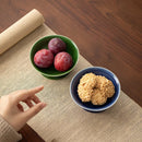 Refreshment Plate, Ceramic Fruit Plate, Small Living Room Household Snack Plate, High-Footed Fruit Tray, Nut Plate.-Letifly Lights and Decor