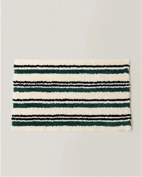 Soft Rug Stripe Tufting Bathroom Mat Bedroom Carpet Doormat Floor Anti Slip Pad Aesthetic Home Room Decor-Letifly Lights and Decor