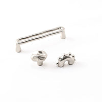 Santaya PVD Nickel Silver Brass Handles Kitchen Cabinet Pulls Bedroom Wardrobe Drawer Knobs Furniture Handle-Letifly Lights and Decor