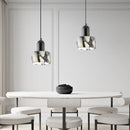 Carrara Eclipse Lamp Luxury Black Round Natural Stone Pendant Lamp High-end Bedroom Bedside LED Chandelier Living room Decoration Home Hanging Lights