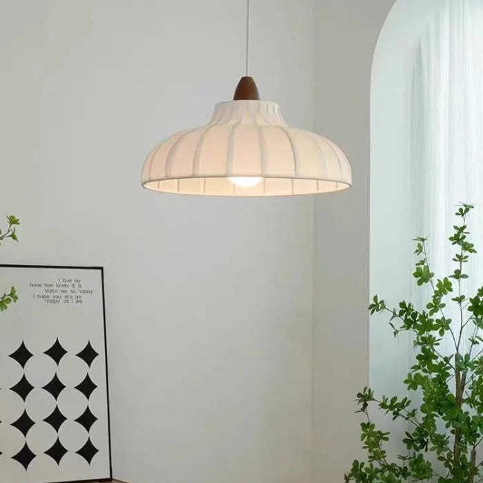 Wabi Sabi Fabric Pendant Lights for Dining Rooms Living Rooms Bedrooms Apartment Ceiling Lights Modern Atmosphere Room Decor-Letifly Lights and Decor