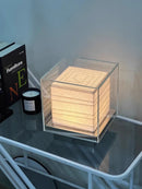 Nordic Minimalist Wabi Sabi Rice Paper Table Lamp Living Room Bedroom Home Decor Indoor Lighting Study Bedside Reading Light-Letifly Lights and Decor