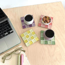 Color Tile Coaster Set