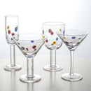 1 Piece Polka Kaleidoscope Handmade Decals Glass Cocktail Glass Goblet Champagne Glass Martini Glass Wine Glass-Letifly Lights and Decor