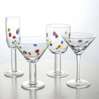 1 Piece Polka Kaleidoscope Handmade Decals Glass Cocktail Glass Goblet Champagne Glass Martini Glass Wine Glass-Letifly Lights and Decor