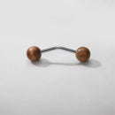 Furniture Hardware Nordic Art Handle/walnut Wood+Brass Handles and Knobs Drawer Pulls Kitchen Cabinet Knobs-Letifly Lights and Decor