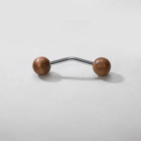 Furniture Hardware Nordic Art Handle/walnut Wood+Brass Handles and Knobs Drawer Pulls Kitchen Cabinet Knobs-Letifly Lights and Decor