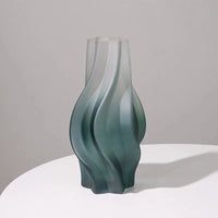 Luxury Nordic Minimalist Style Frosting Glass Vase Classic Home Living Room Decoration Stand For Flowers Decorative Vases Modern-Letifly Lights and Decor