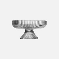Glass Serving Dish with A Stand Snack Plates ,Snack and Candy Platter, Ice Cream Bowl,Yogurt Snack Dish Bar Dinnerware Plates-Letifly Lights and Decor