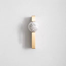 New Light Luxury Cabinet Door Handle High End Brass Wardrobe Handle Natural Crystal Ball Shoe Cabinet Drawer Long Handle-Letifly Lights and Decor