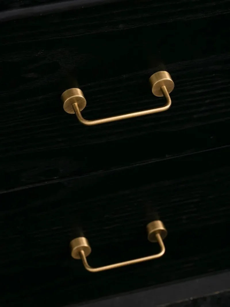Antique Brass Furniture Handles with Backplate Wardrobe Kitchen Cupboard Cloakroom Bedside Cabinet Handle Bedroom Accessories-Letifly Lights and Decor