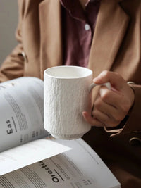 Simple ceramic mug frosted home couple cup office restaurant coffee cup Tea cup large capacity retro Mug-Letifly Lights and Decor