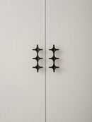 Letifly Lights & Decor - Crossbeam Brass Knobs - Sculptural Brass Cabinet Knobs Cross Shape Antique Gold Black Polished Chrome Hardware