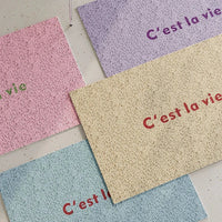 French PVC Doormat Cuttable House Entrance Welcome Mat Rug Carpet Anti Dust Pad Outdoor Aesthetic Home Room Decor-Letifly Lights and Decor