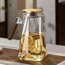 Cold water kettle made of high borosilicate glass for household hospitality, with a large capacity for cold boiled water-Letifly Lights and Decor