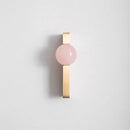 New Light Luxury Cabinet Door Handle High End Brass Wardrobe Handle Natural Crystal Ball Shoe Cabinet Drawer Long Handle-Letifly Lights and Decor