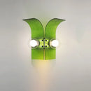 Letifly Lights & Decor - Verdant Curve Wall Sconce - Textured Glass Wall Sconce Curved Design Mid Century Modern Ambient Lighting