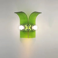 Letifly Lights & Decor - Verdant Curve Wall Sconce - Textured Glass Wall Sconce Curved Design Mid Century Modern Ambient Lighting