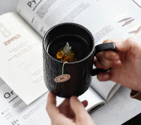 Simple ceramic mug frosted home couple cup office restaurant coffee cup Tea cup large capacity retro Mug-Letifly Lights and Decor